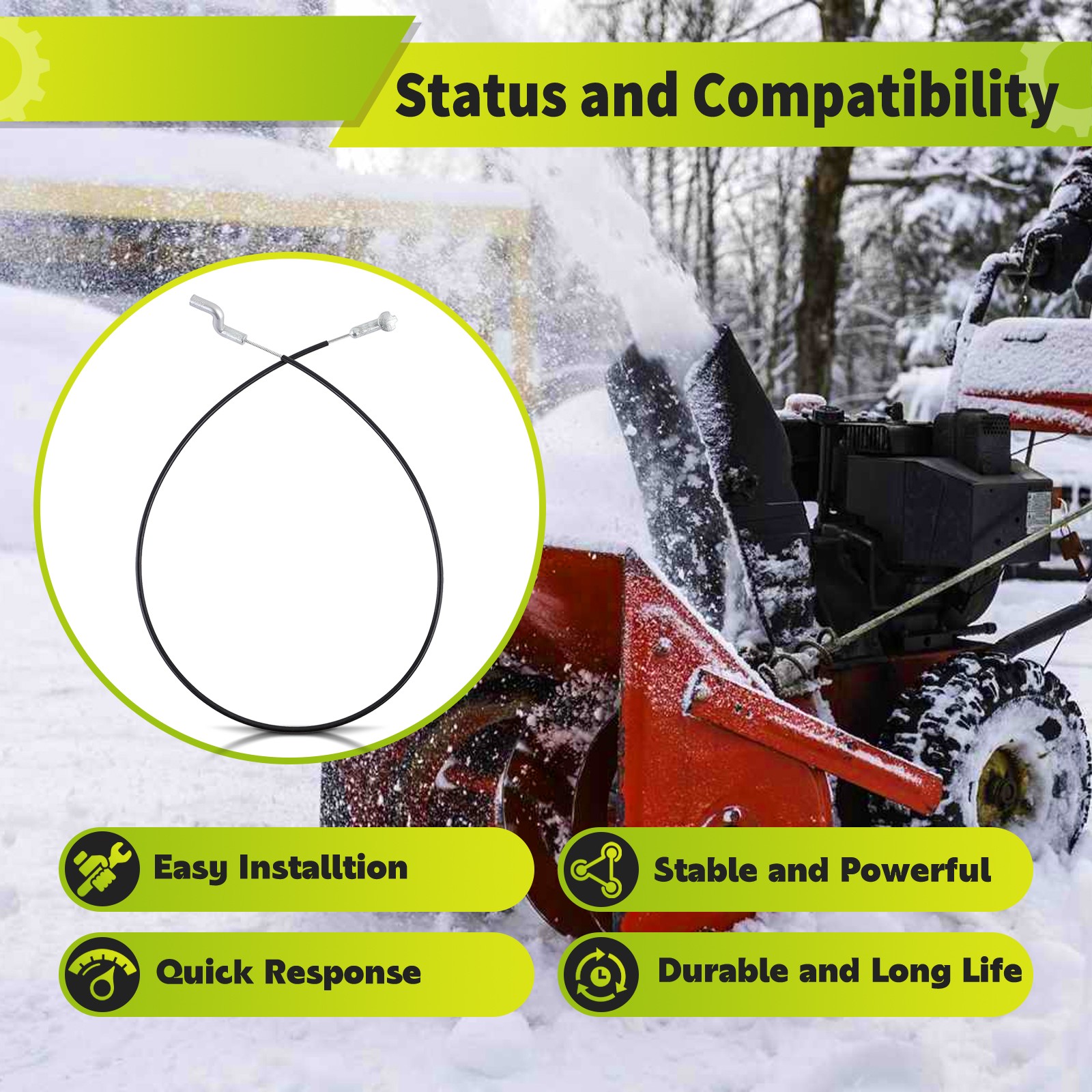 2x Speed Selector Cable For MTD 746-04396A 946-04396A Yardman Troybilt Craftsman