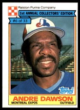 Andre Dawson 1984 Topps Cereal Series #6 Expos MLB READ FREE SHIP AutographDen