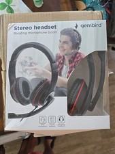 8716309113687 Gembird MHS-03-BKRD headphones/headset Wired Head-band Gaming Blac