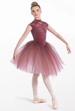 Dance Pre-Owned Costume Weissman 14137 XL Child Pink Long Tutu Ballet YAGP