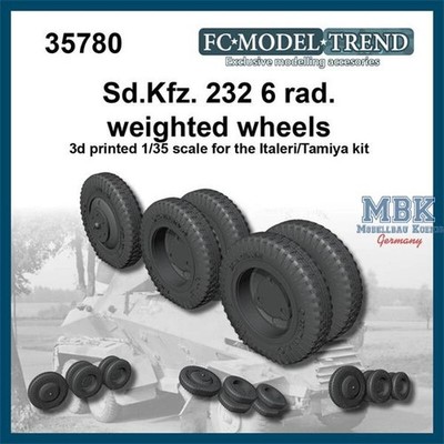 FC MODEL TREND FCMT35780 Sd.Kfz.232 6 rad, weighted wheels