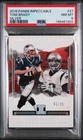 2018 PANINI IMPECCABLE SILVER #27 TOM BRADY 1/25 PSA 8