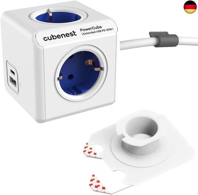 Cubenest Power Cube Extended Steckdosenwürfel USB PD 20W mit USB-A & USB-C 