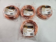 Cerrowire 25ft 6 Gauge Stranded Bare Copper Grounding Wire Indoor/Outdoor 200ft