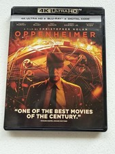 Universal Studios Oppenheimer 4K Ultra HD Blu-ray Christopher Nolan Cillian Mur