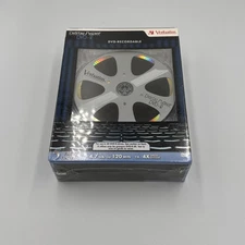 Verbatim DVD-R Discs 5 Pack, Blank DVD Media Storage, New Sealed Retro Film Reel