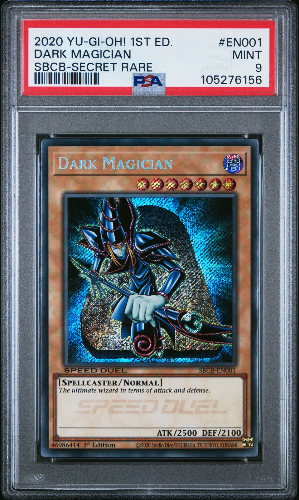 2020 YU-GI-OH! SPEED DUEL: BATTLE CITY BOX #EN001 DARK MAGICIAN PSA 9