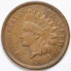 1909 Indian Head Penny Cent Extremely Fine (XF) Details
