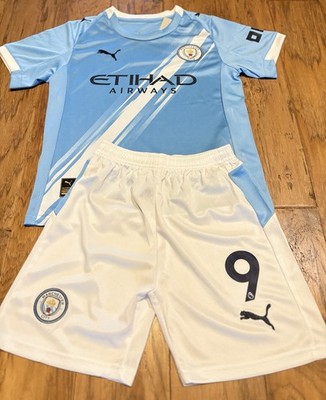 Haaland 9 Puma Soccer Jersey Youth Extra Small 22 Kit - 2 Piece Set NWT