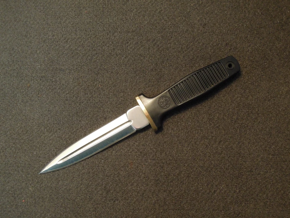 Smith & Wesson винтажный 1981 загрузки нож 6051 с оригинальной и заказ ножны - Изображение 2 из 4