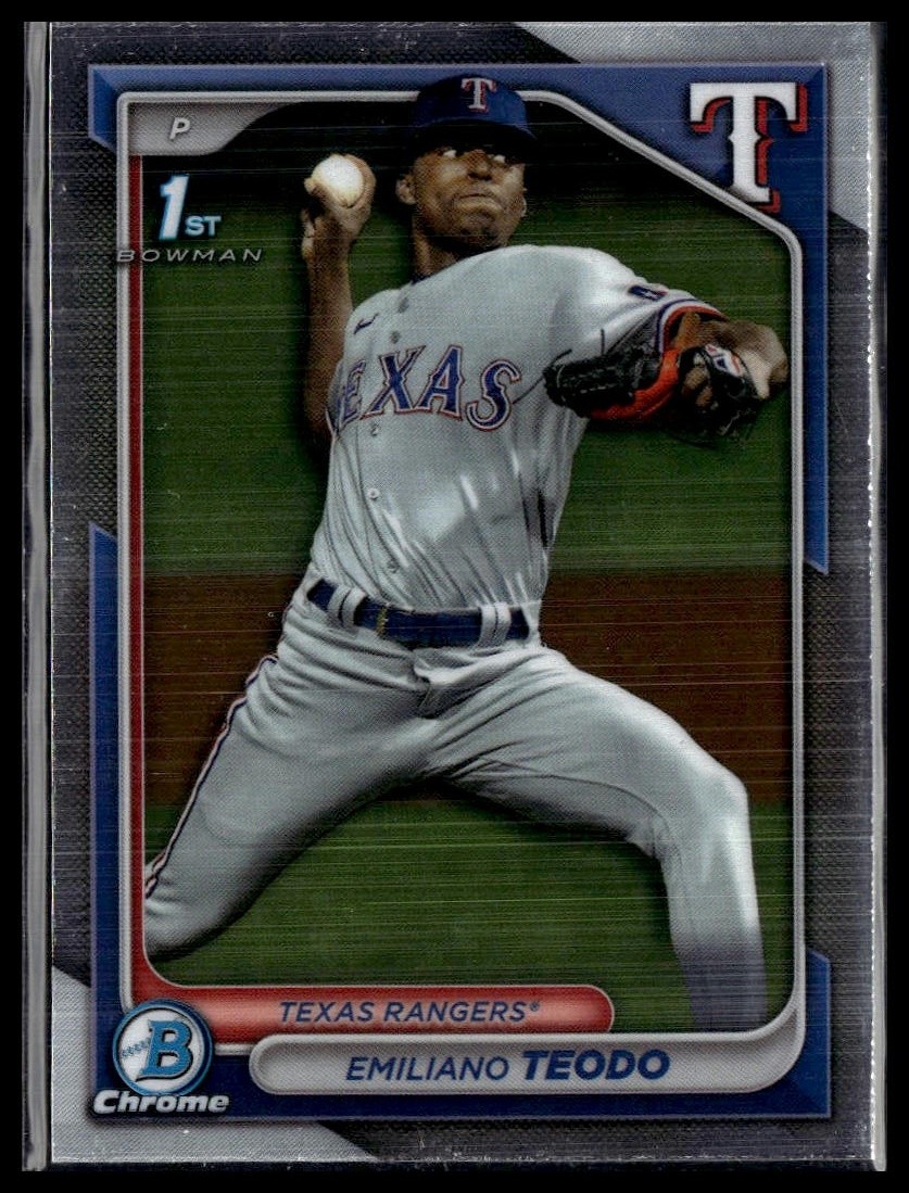 2024 Bowman Chrome #BCP-180 Emiliano Teodo Prospects Texas Rangers