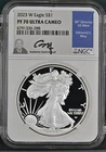 2023-W 1 oz American Silver Eagles NGC PF-70 ULTRA CAMEO Moy Signature Label
