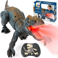 Remote Control Dinosaur , RC with Lights, Sounds Mist Spray, Walking Robot ...