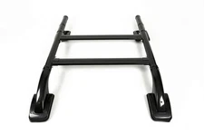 SHARK STYLE ROOF RAILS RACKS CROSS BARS SET FOR FIAT FULLBACK 2015-UP BLACK