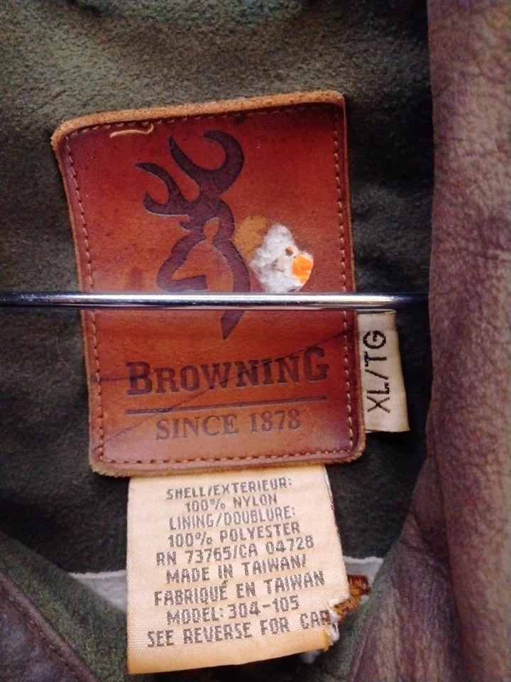 Chaqueta de Caza Browning Para Hombres XL De Colección Verde Abrigo de Tiro Bolsillo Concha Usada en Excelente Condición Foto 2 de 4