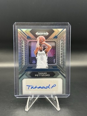 2024 Prizm Draft Picks Tahaad Pettiford Sensational Signatures #SS-TPF Silver