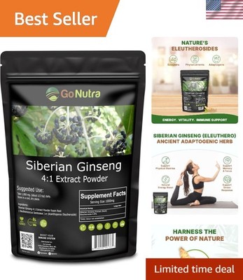 Adaptogenic Siberian Ginseng Root Powder | Pure 4 Ounce Energy & Wellness Boost