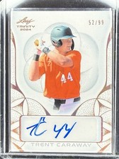 2024 Leaf Trinity - Autographs Trent Caraway #BA-TC1 Bronze /99 (AU, RC)