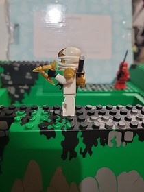Lego Zane ZX 9445 9449 9440 with Armor Ninjago Minifigure