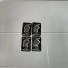 Silver .999 Bullion Bars (1 Gram Each) Skull  (4 Bars)