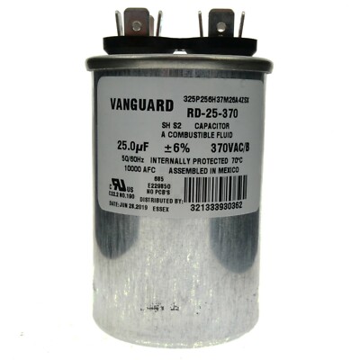 Condensateur VOCOSTE CBB65 25uF 450V AC 2 Bornes 50-60Hz Polypropylène - Foto 5