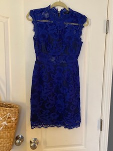 royal blue bodycon mini dress
