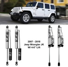 Fox Shox 4-6" Lift Front Rear Shocks Fits 2007-2018 Jeep Wrangler JK 2WD 4WD