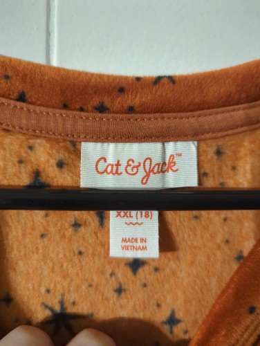 Cat & Jack Chestnut Brown Star Print Sweatshirt - Size XXL #I5 - Picture 2 of 5