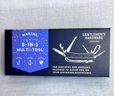 Gentlemen's Hardware Marine Multi Tool for Sailing & Fishing #312 8-in-1 Camping