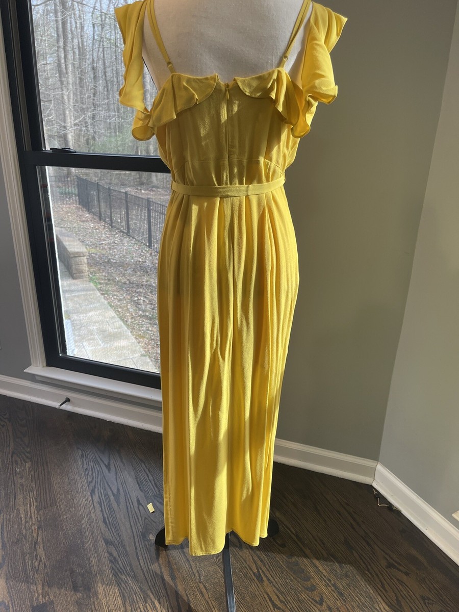 yellow bardot maxi dress ASOS DESIGN ribbed bardot sleeveless maxi dress in yellow