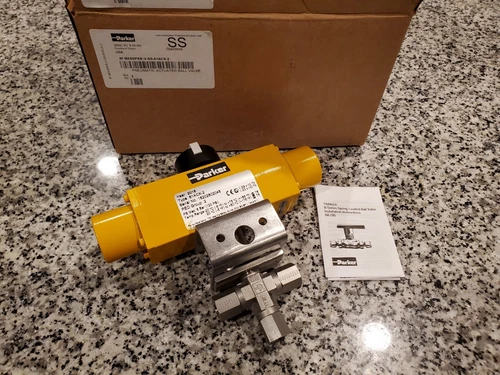 61ACX-2 PARKER ACTUATOR 4FB6XSPKR-V-SS-61ACX-2 PNEUMATIC ACTUATED BALL VALVE, SS