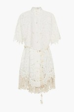 BNWT ZIMMERMANN IVORY WAVELENGTH SHIRT DRESS - SIZE 0/4 US (RRP $2200)