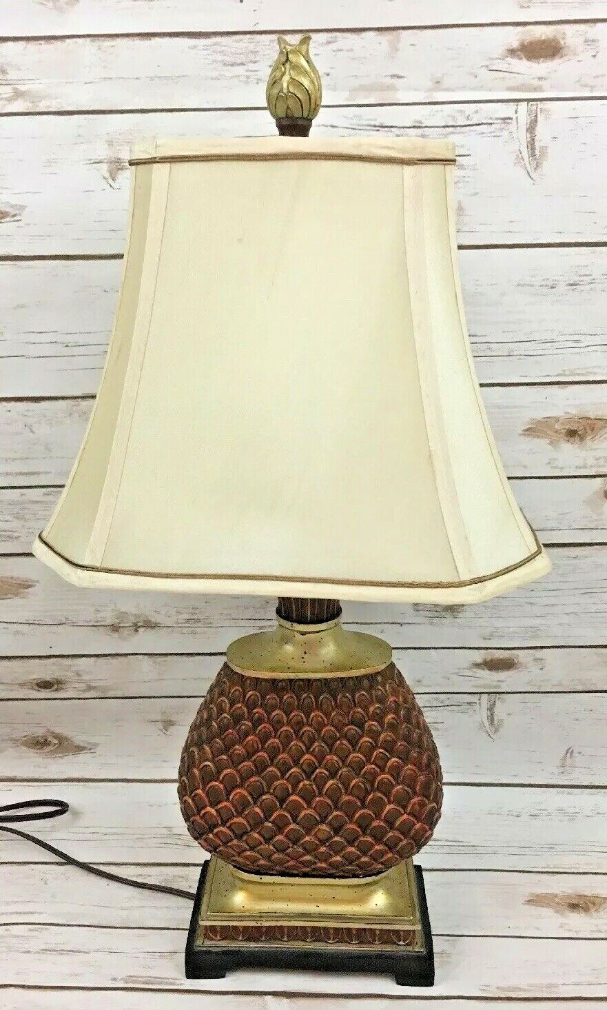 Tuscan Classic Traditional Pineapple End Lamp Table Bedside