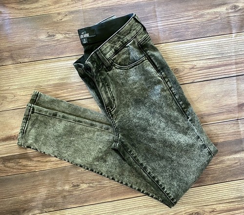 EUC Size 26 LuLaRoe Denim Skinny Jeans Charcoal Acid Wash Lycra Stretch |  eBay