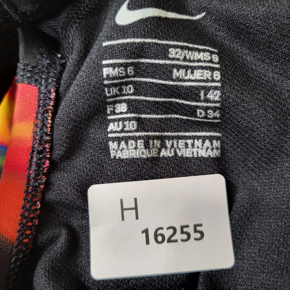 Nike Women Swimwear 6 Pink Space Highway Tie Dye One Piece Swoosh Logo - Image 2 of 4