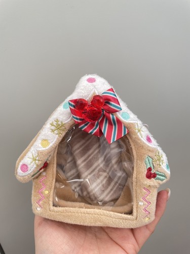NEW Disney HOLIDAY MINNIE Mickey Christmas Ginger House Bag Charm Mini Pouch - Picture 2 of 3