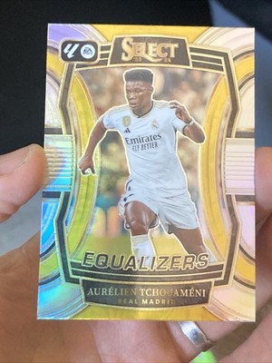 2023-24 Panini Select La Liga Equalizers Silver Prizm #21 AURELIEN TCHOUAMENI