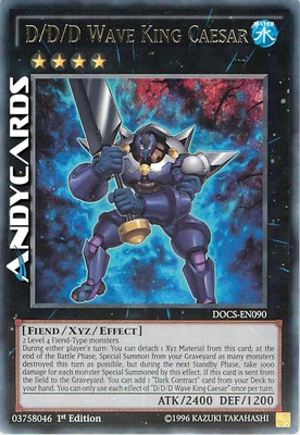 D/D/D WAVE KING CAESAR   (D/D/D Caesar König der Wellen)   Rare   DOCS EN090 YUGIOH