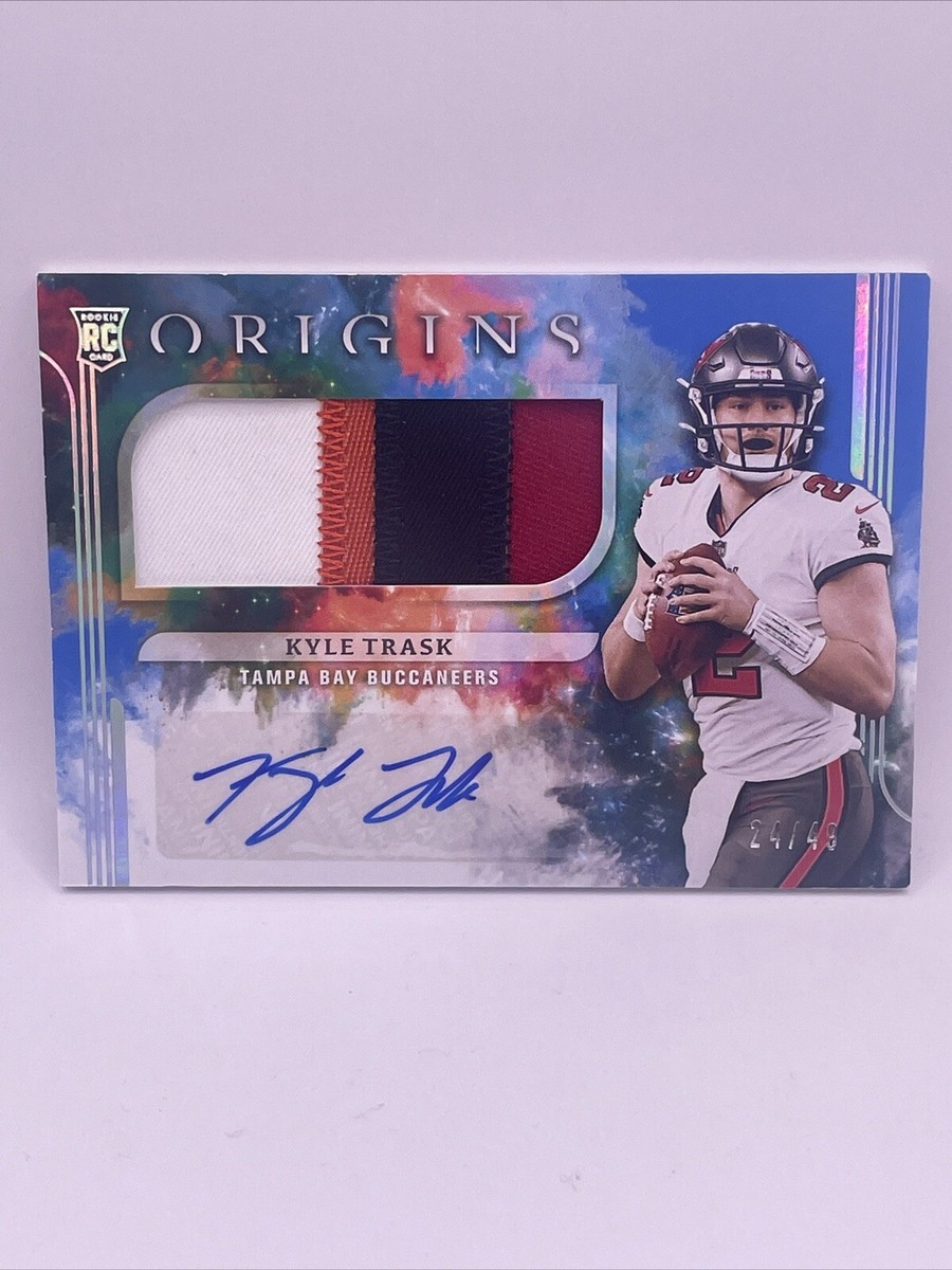 2021 Panini Origins Kyle Trask RPA Auto /49 4 Color Patch Rookie  display picture 1