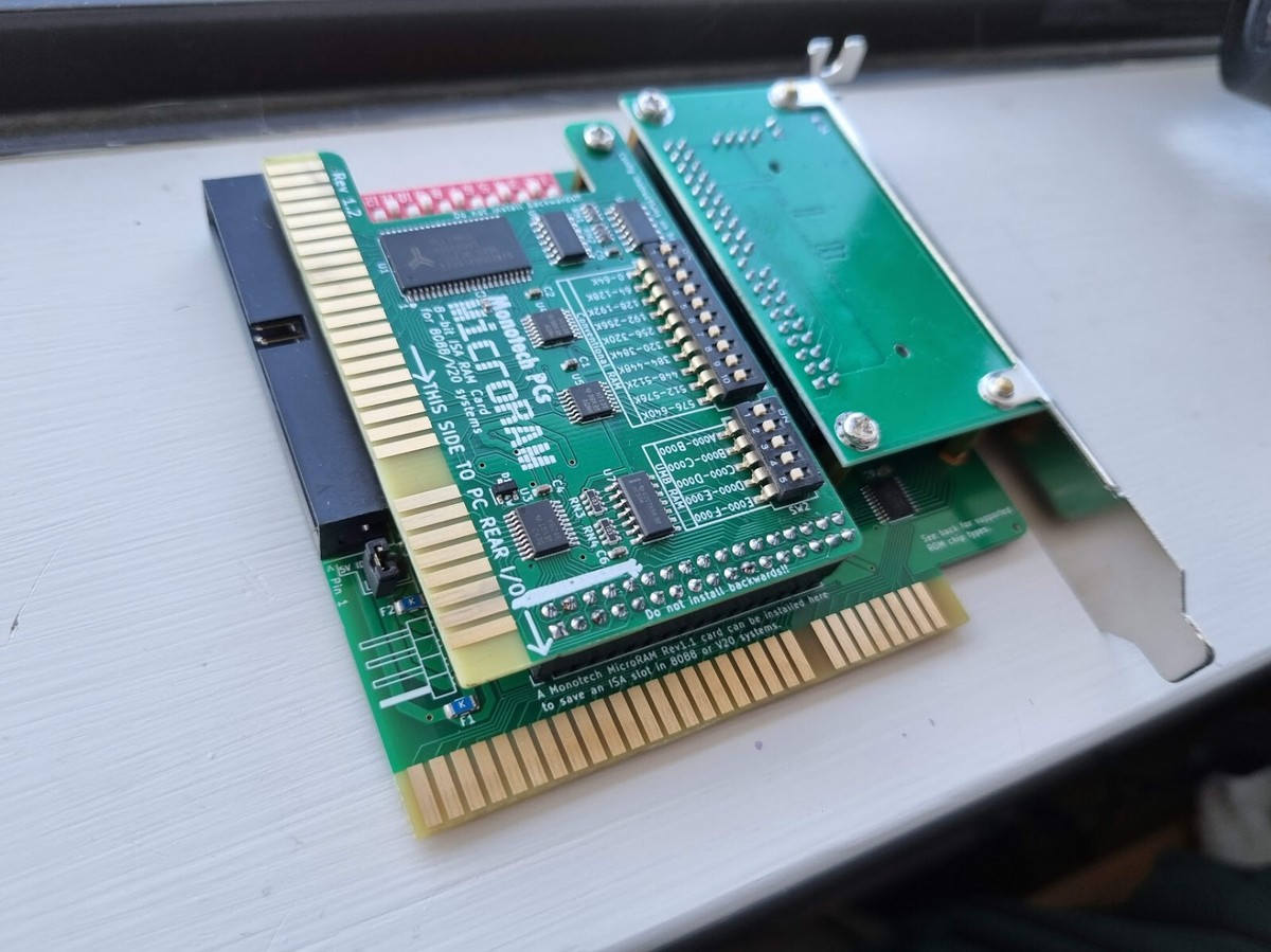 MicroRAM - Fill an 8088 PC with 640K + UMB RAM - 8-bit ISA | eBay