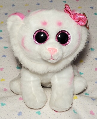 Ty Beanie Boos Purrcilla the Valentine Tiger 10'' Super Soft Plush Stuffed w Tag