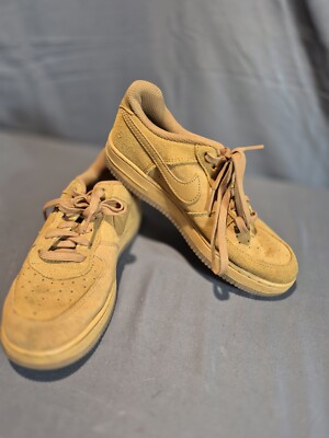 Nike Air Force LV8 Shoes AF1 Wheat Gum Sole BQ5486-700 Boys Size 3Y 