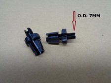 BICYCLE BIKE BRAKE LEVER BARREL ADJUSTER O.D. 7MM BLACK LOT OF 2 NEW 