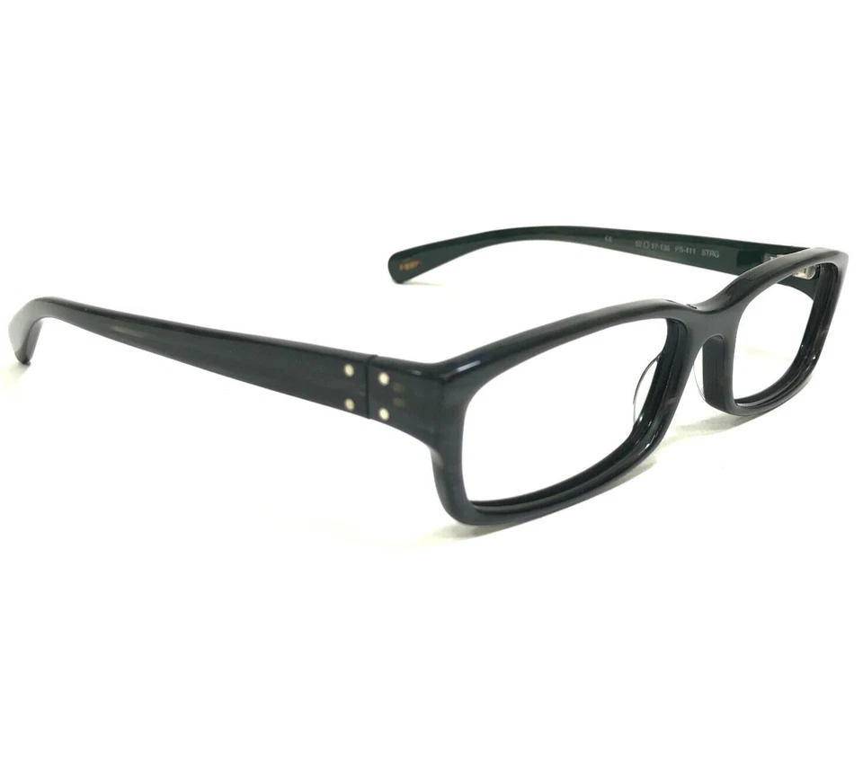 Monturas de gafas Paul Smith PS-411 STRG gris cuerno negro rectangulares 52-17-135 Foto 3 de 4
