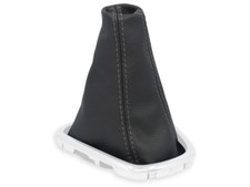 SCHALTMANSCHETTE FÜR TOYOTA COROLLA VERSO 2001-2004 SCHALTSACK LEDER NAHT GRAU