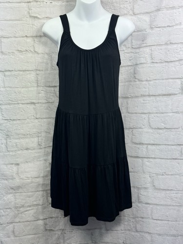 F&F Summer Shift Dress Black Size 6 Casual Holiday Sleeveless Stretchy Holiday
