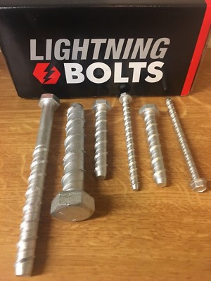 M6, M8, M10, M12, M16, Lightning, Thunder, Beton Sechskantschrauben.