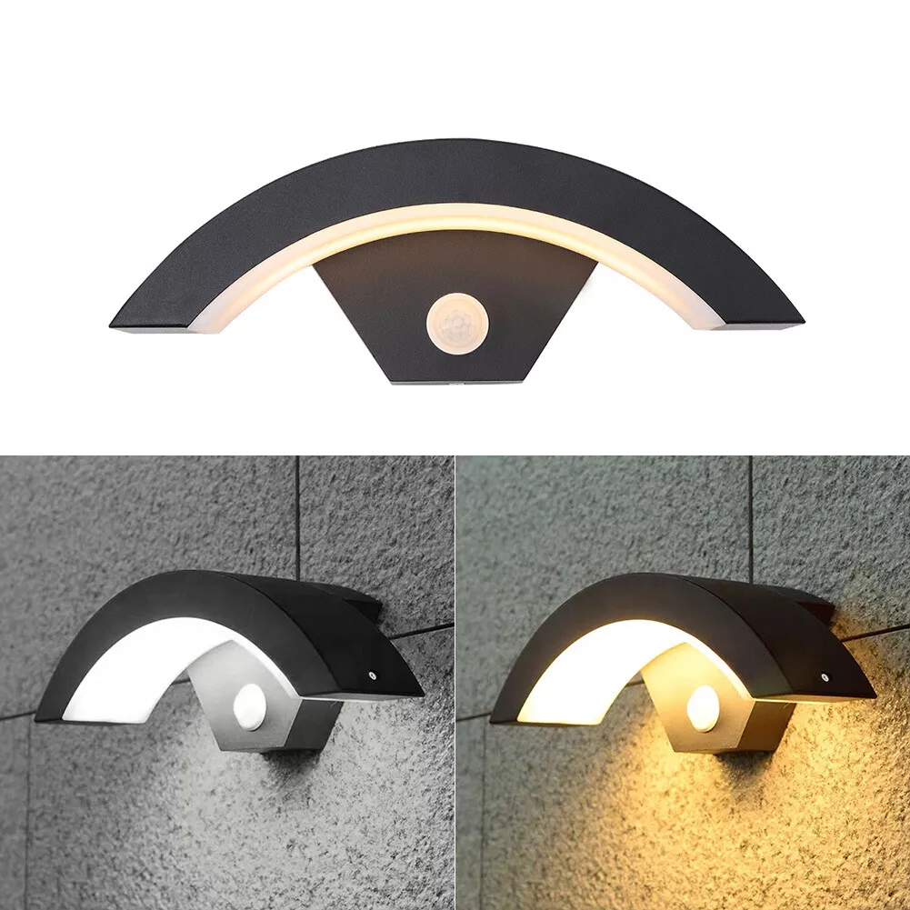 Curved outdoor wall light deals