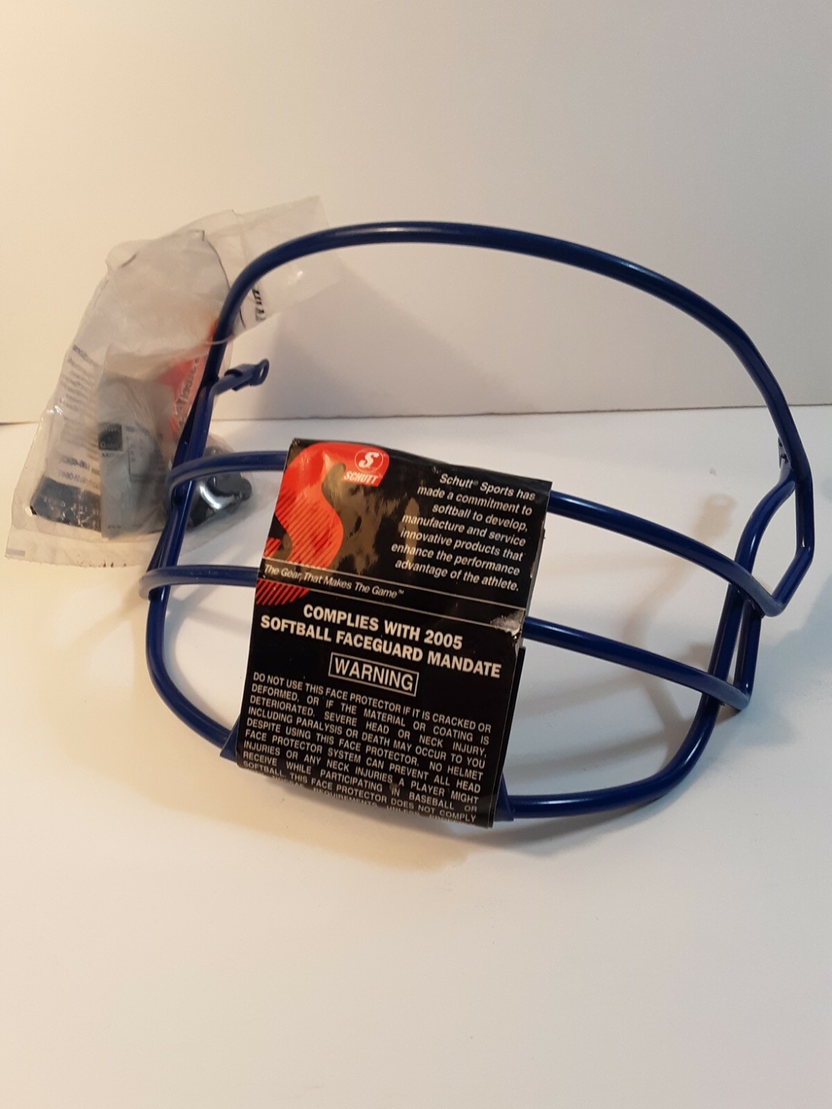 Schutt SBG Air Steel Softball Face Guard Blue with Hardware Pack eBay