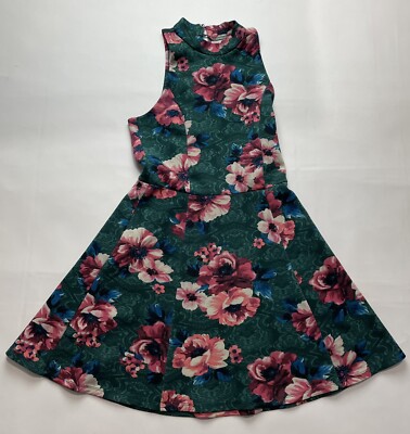 HOLLISTER Women's Sz Sm Floral Green and Pink Flower Sundress Sleeveless Casual | eBay HOLLISTER Women's Sz Sm Floral Green and Pink Flower Sundress Sleeveless Casual | eBay